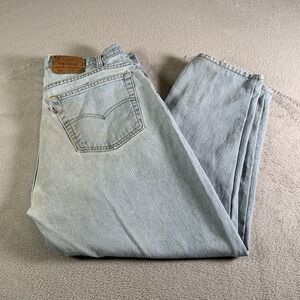 Vintage Levis 560 Jeans Mens 38x28 (Tag 38x30) Blue Light Wash Denim Made In USA